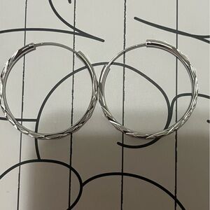 Silver Hoop Earrings